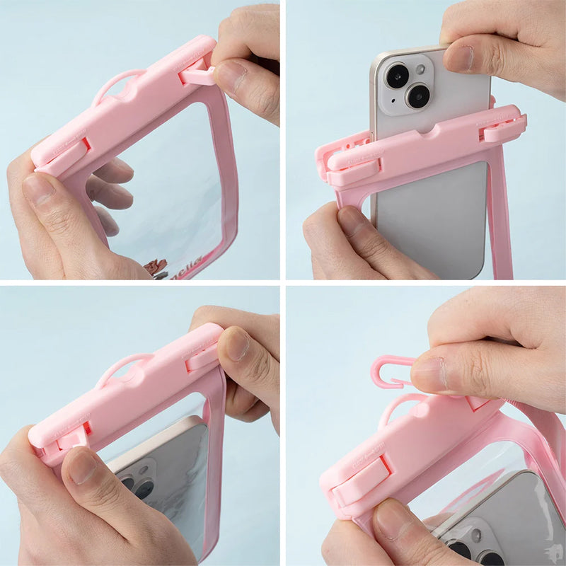 Personalized Birth Flower Waterproof Sealing Phone Pouch