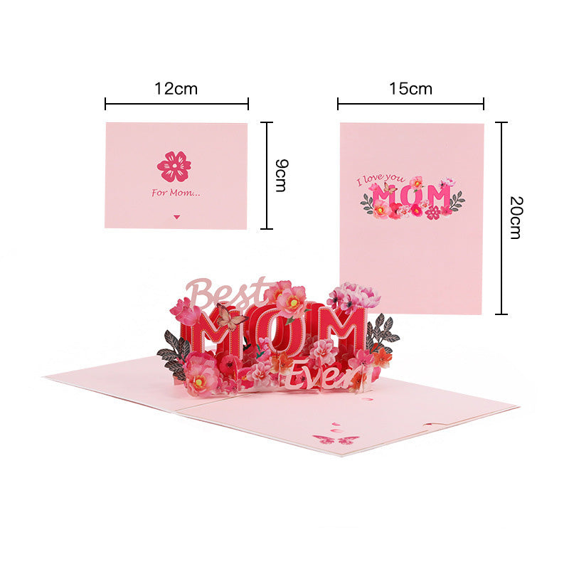 Mother's Day Gift Creative 3D Stereo Greeting Card