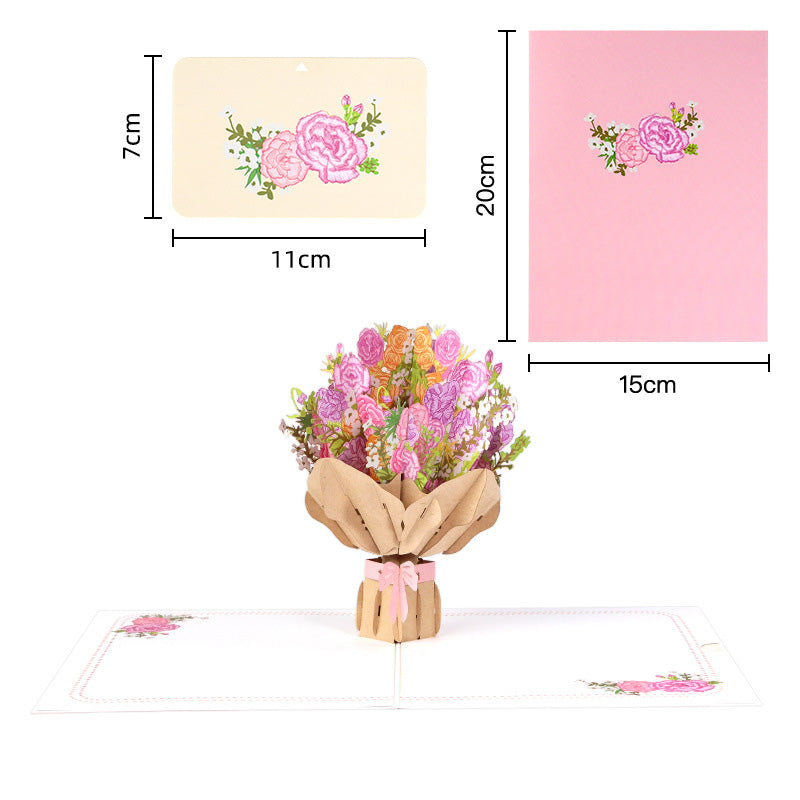 Mother's Day Gift Creative 3D Stereo Greeting Card