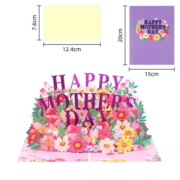Mother's Day Gift Creative 3D Stereo Greeting Card