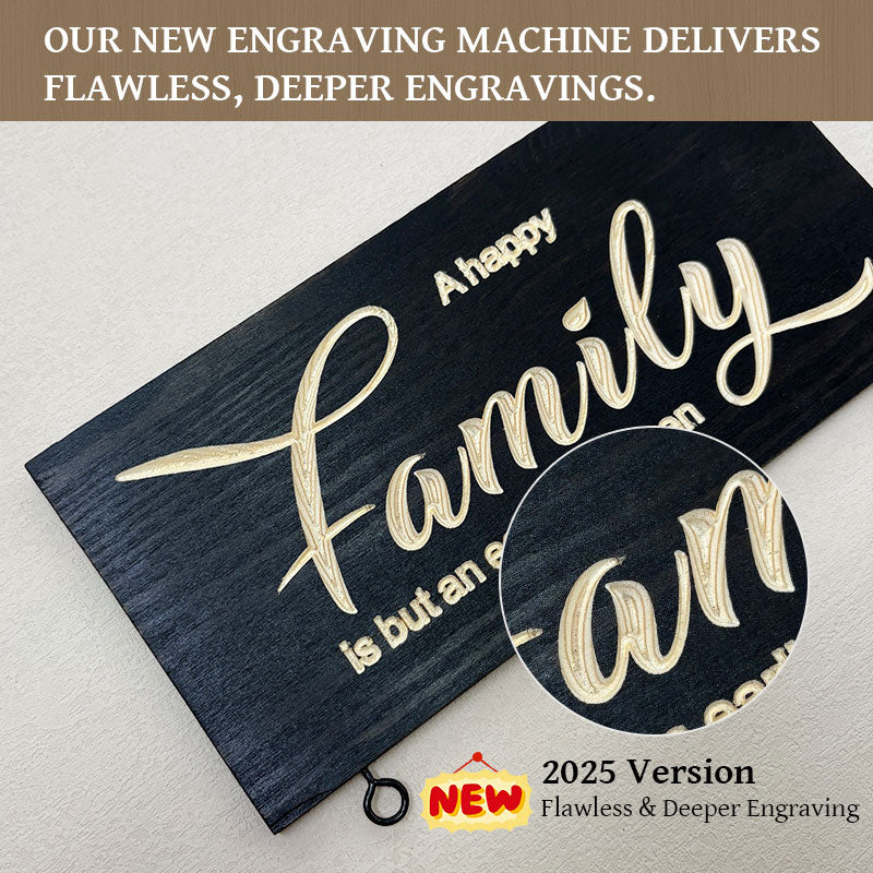 ๐ Upgraded Personalized Grandkids Hanging Sign | 2025 Version Engraved Design