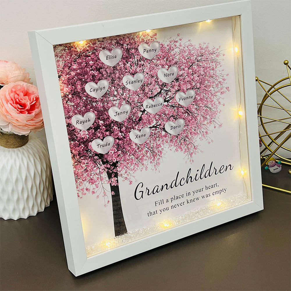 Custom Family/Mom/Grandma Tree Heart Frame For Mother's Day