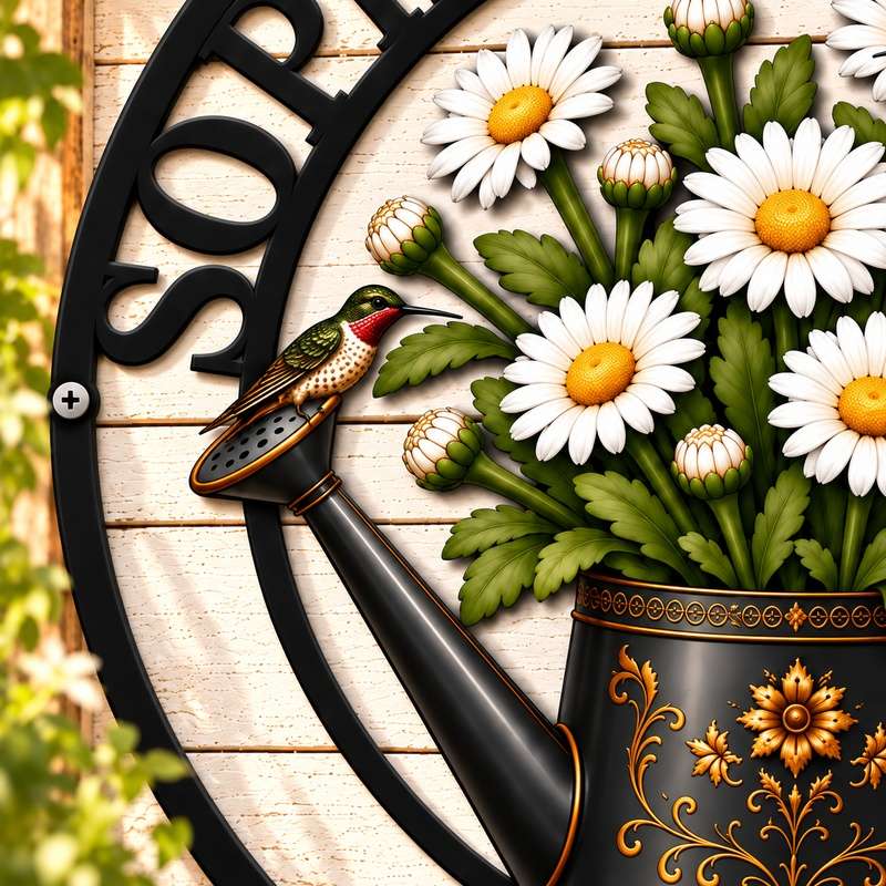 Personalized Garden Sign with Name and Birth Flower – Custom Gift for Mom or Grandma