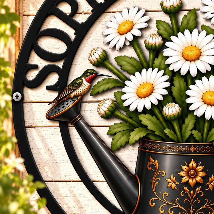 Personalized Garden Sign with Name and Birth Flower – Custom Gift for Mom or Grandma