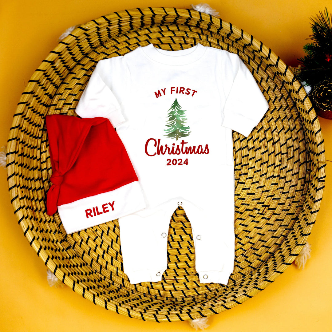 Personalised Baby Christmas Pajama Set