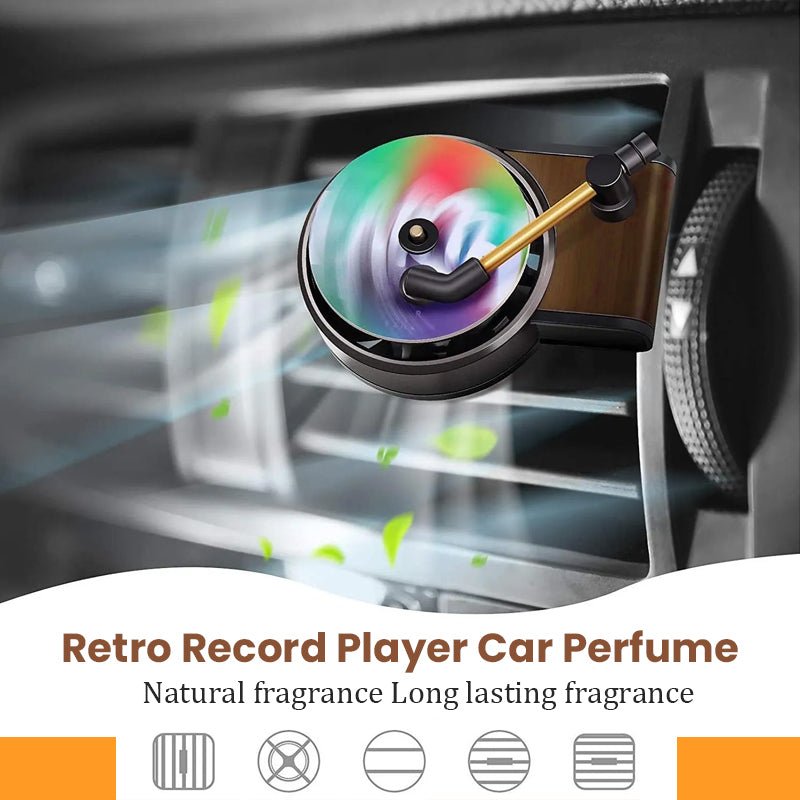 1 Turntable + 3 Vinyls - Customized Car Air Conditioning Outlet Record Player – 10 Fragrance Options - Canvasgiftco