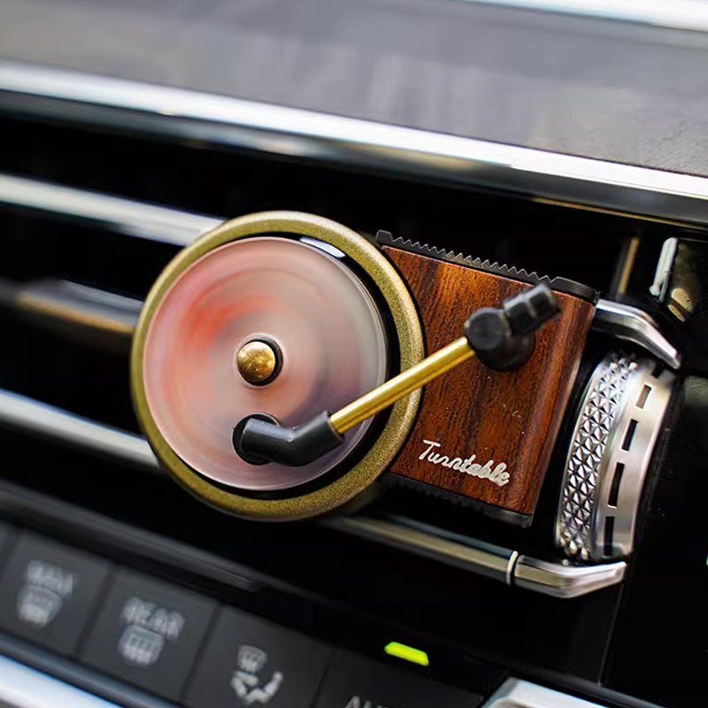 1 Turntable + 3 Vinyls - Customized Car Air Conditioning Outlet Record Player – 10 Fragrance Options - Canvasgiftco