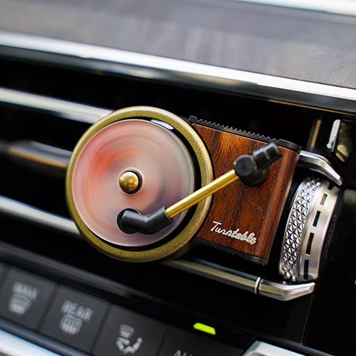 1 Turntable + 3 Vinyls - Customized Car Air Conditioning Outlet Record Player – 10 Fragrance Options - Canvasgiftco