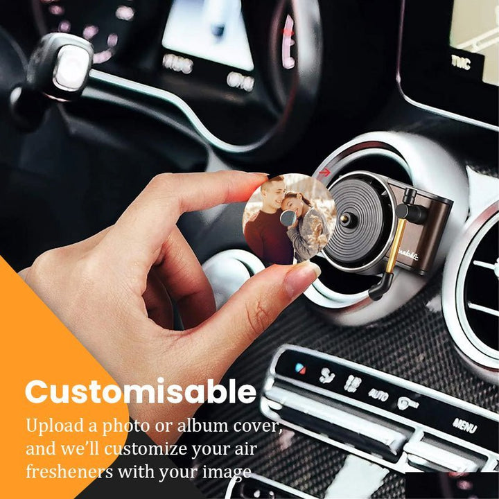 1 Turntable + 3 Vinyls - Customized Car Air Conditioning Outlet Record Player – 10 Fragrance Options - Canvasgiftco