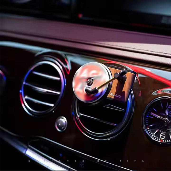 1 Turntable + 3 Vinyls - Customized Car Air Conditioning Outlet Record Player – 10 Fragrance Options - Canvasgiftco