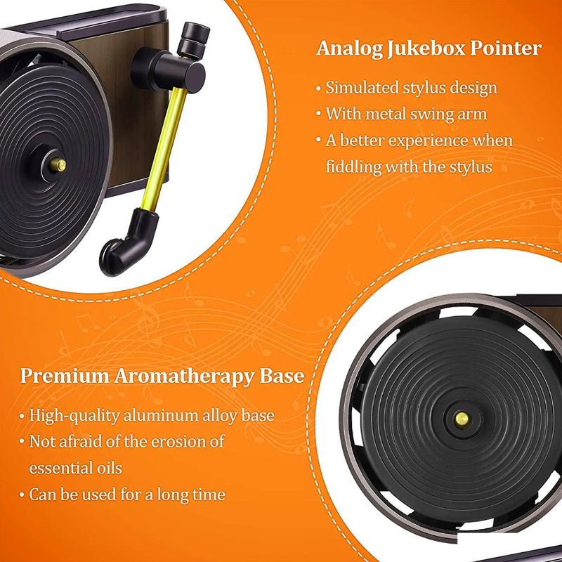 1 Turntable + 3 Vinyls - Customized Car Air Conditioning Outlet Record Player – 10 Fragrance Options - Canvasgiftco