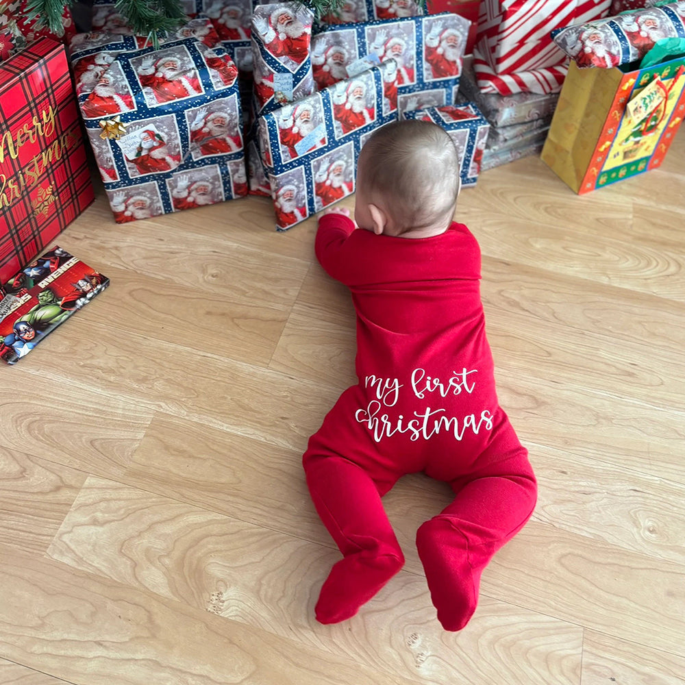 Personalisierter Baby-Weihnachts-Strampler