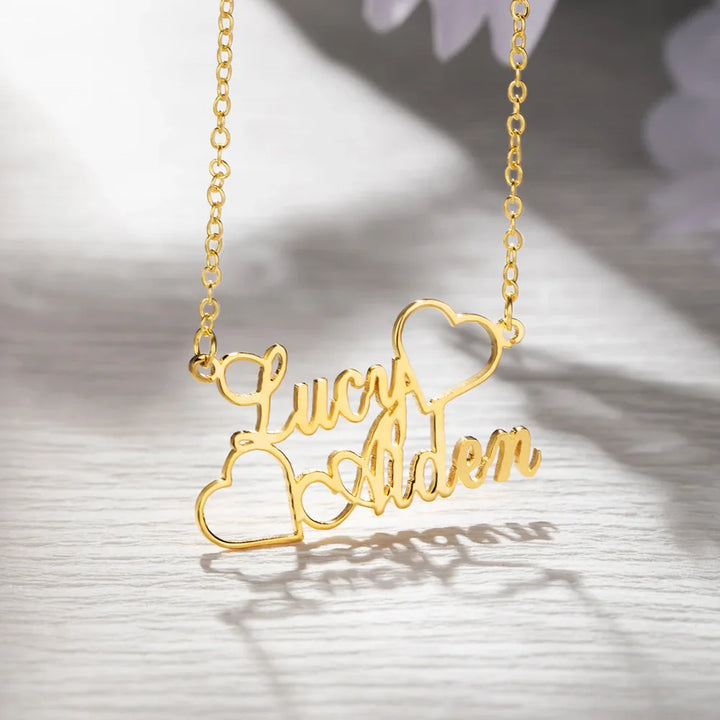 Personalized Two Name Necklace Best Gift for Your Loved One