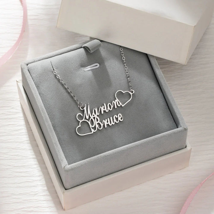 Personalized Two Name Necklace Best Gift for Your Loved One