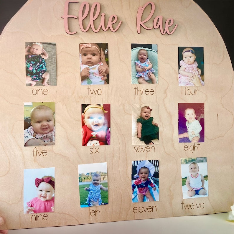 My First Year Custom Photo Board