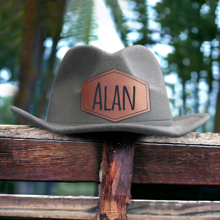 Personalized Leather Cowboy Hat