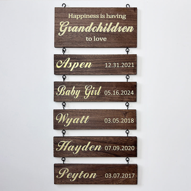 Custom Family Kids Name Sign Best Family Gift 2025