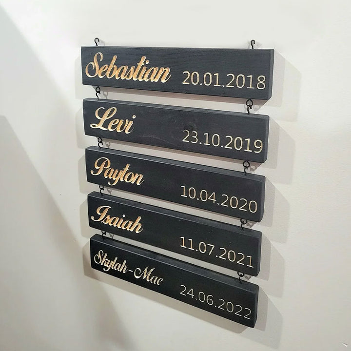 Custom Name Slat (Engraving) - Add On For Existing Sign