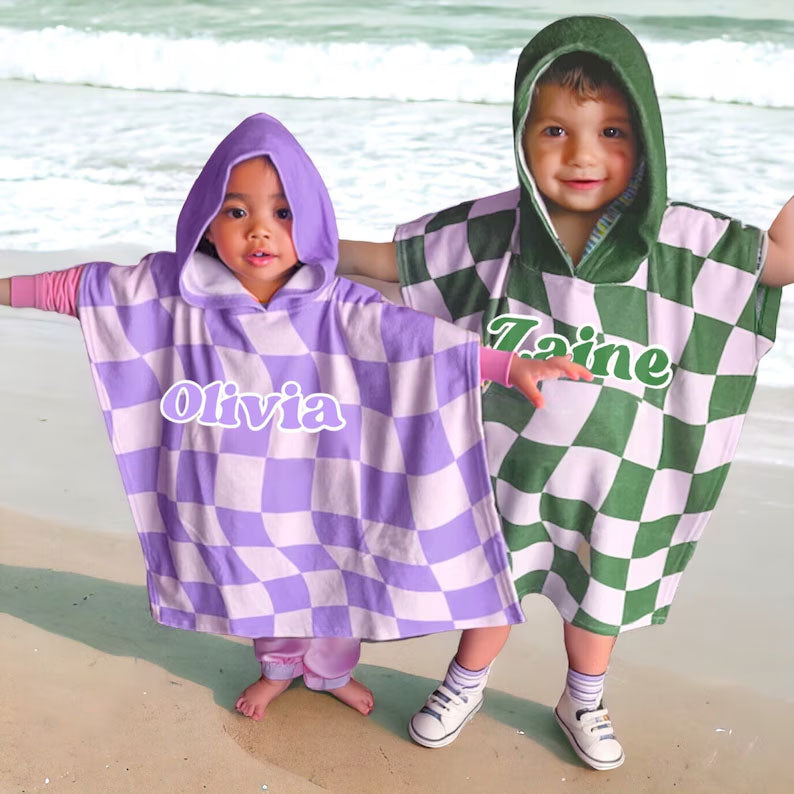 Customized Kids Beach Towel Hooded Beach Towel