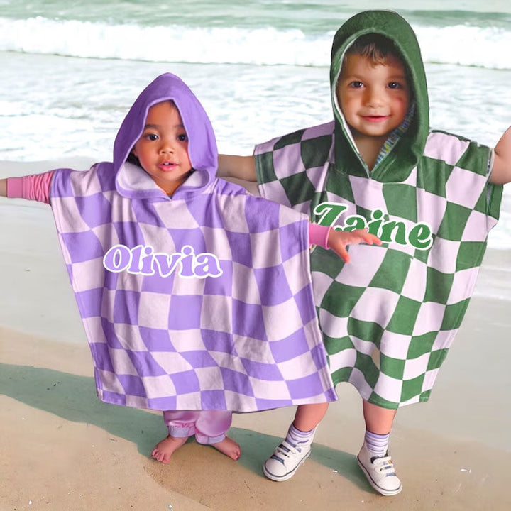 Customized Kids Beach Towel Hooded Beach Towel