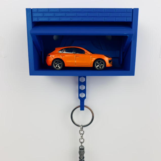 Customised Personalised Mini Garage Key Holder - Includes Car Model