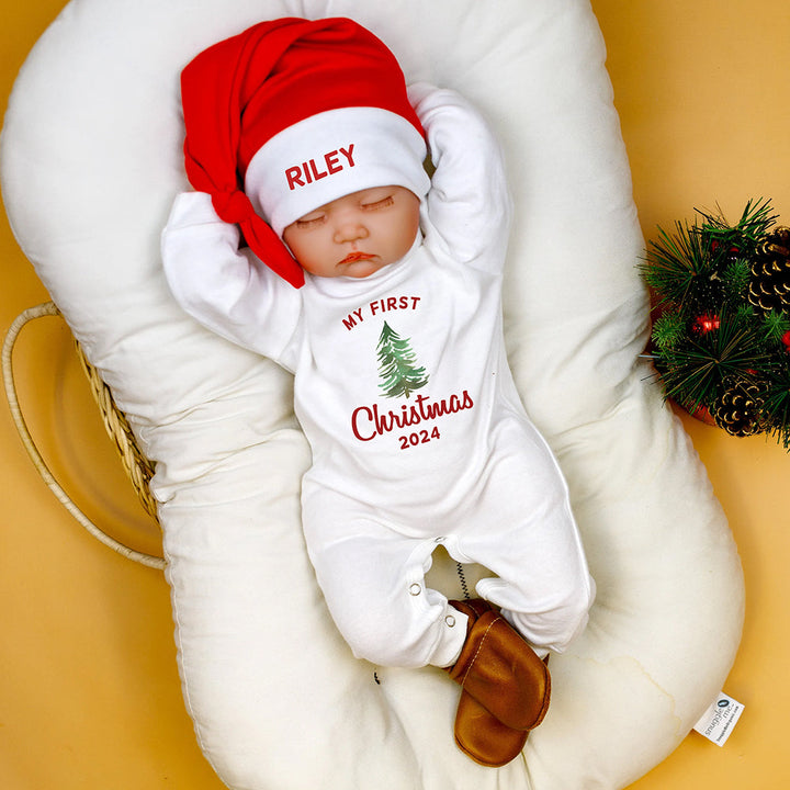 Personalised Baby Christmas Pajama Set