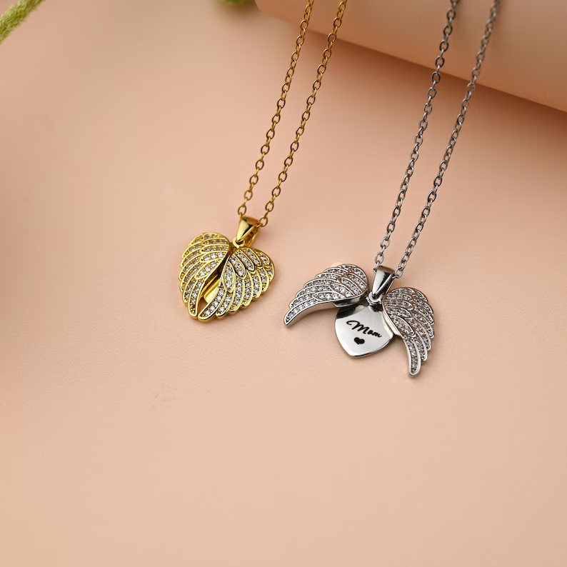 [Eternal Guardian] Angel's Wings Memorial Necklace - Keeping Love in Time