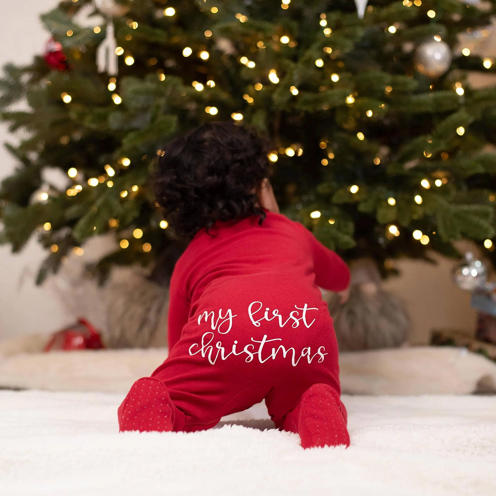 Personalisierter Baby-Weihnachts-Strampler