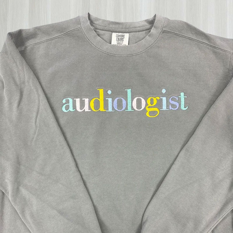 Custom Career Pastel Colors Embroidered Sweatshirt