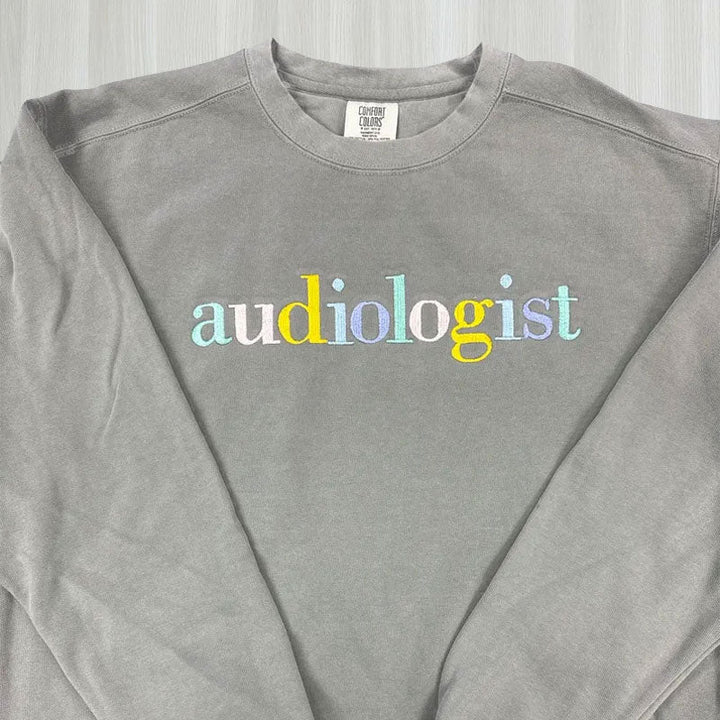 Custom Career Pastel Colors Embroidered Sweatshirt