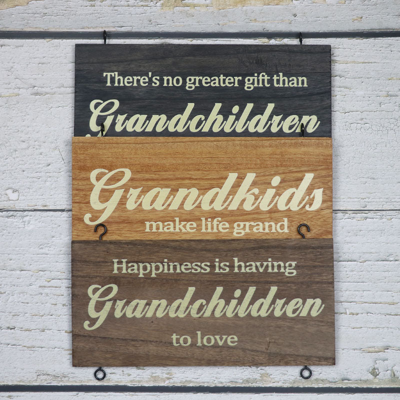 Personalized Grandkids Hanging Sign (Printed Sign) Family Keepsake