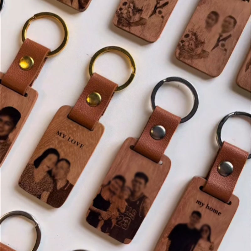 Customized Personalized Wooden Keychain