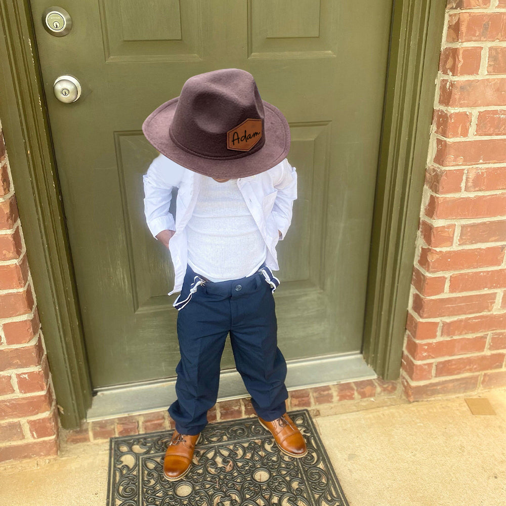 Personalized Leather Cowboy Hat