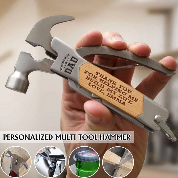 Customized Family Personalized Multi-Function Hammer - Father's Day Gift for Dad and Grandpa