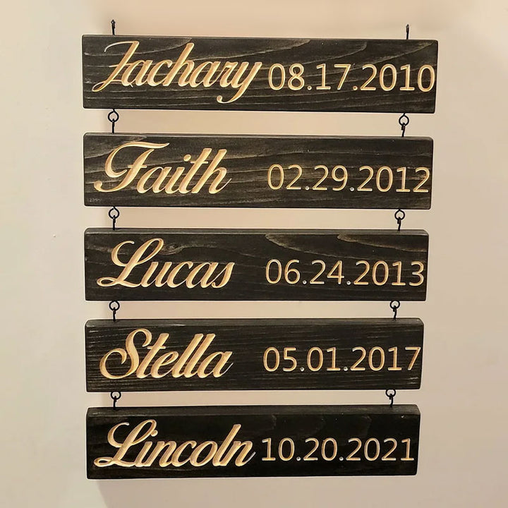 Custom Name Slat (Engraving) - Add On For Existing Sign