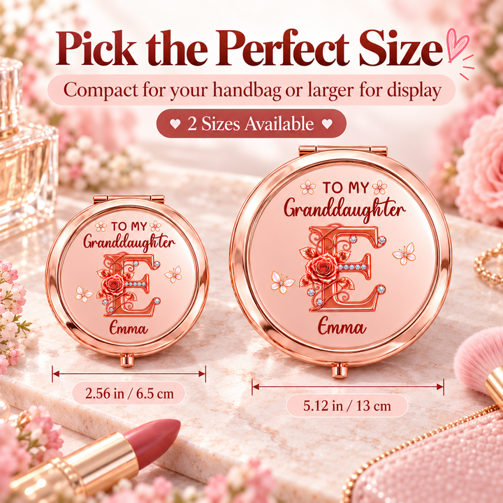 Just Do Your Best Pocket Makeup Mirror - Personalized Gifts for Daughter   Granddaughter
