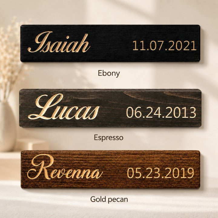 Add-On Name Slat for Grandkids Hanging Sign | 2024 Engraved Version