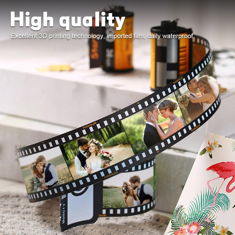 Personalized Memory Time Film Album Keychain - Free Camera Gift Box