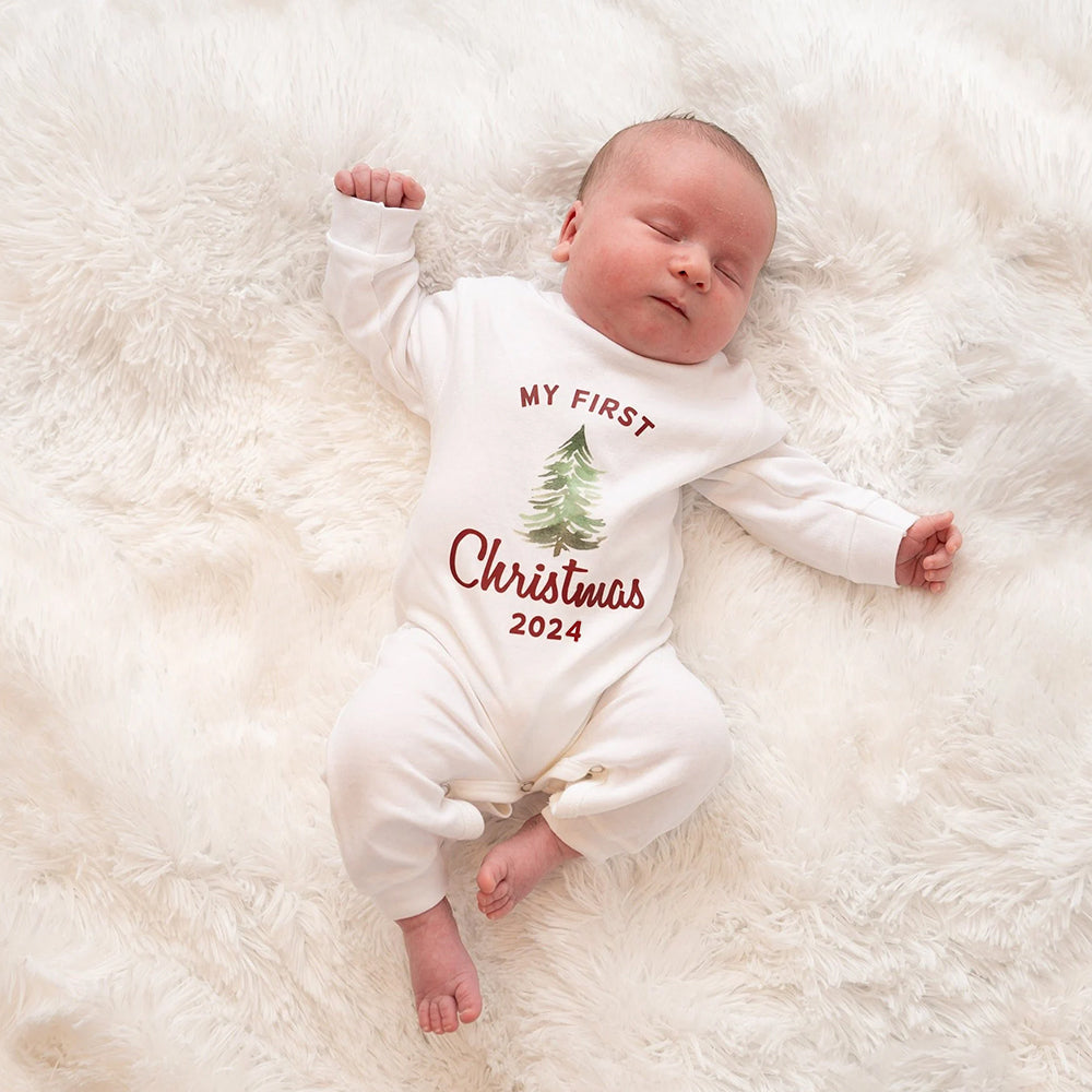 Personalised Baby Christmas Pajama Set