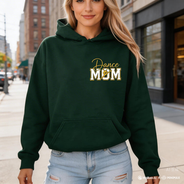 Personalized Dance Mom Glitter Sweatshirt with Dancer Name