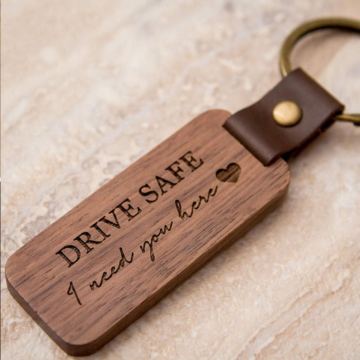 Customized Personalized Wooden Keychain