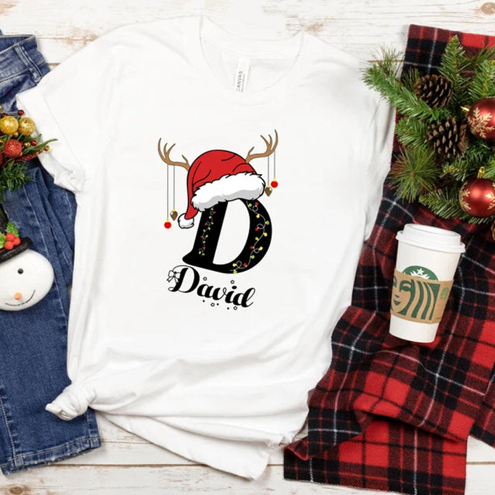 Personalised Family Christmas Name Shirt