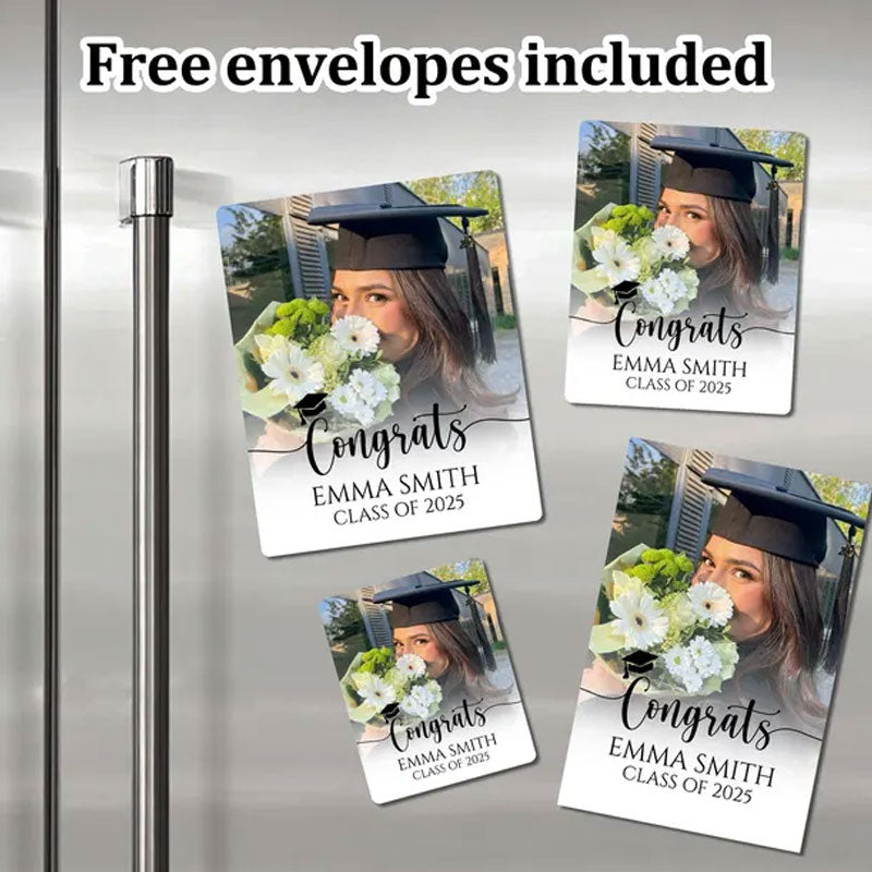 Custom Graduation Photo Magnet Gifts - Best Gifts for Graduates
