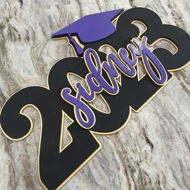 Personalized Deluxe Graduation Sign