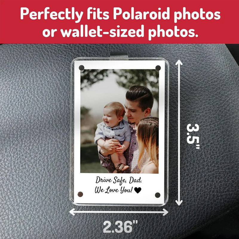 Custom Photo Car Visor Clip Father's Day Gift Unique Gift Souvenir for Dad