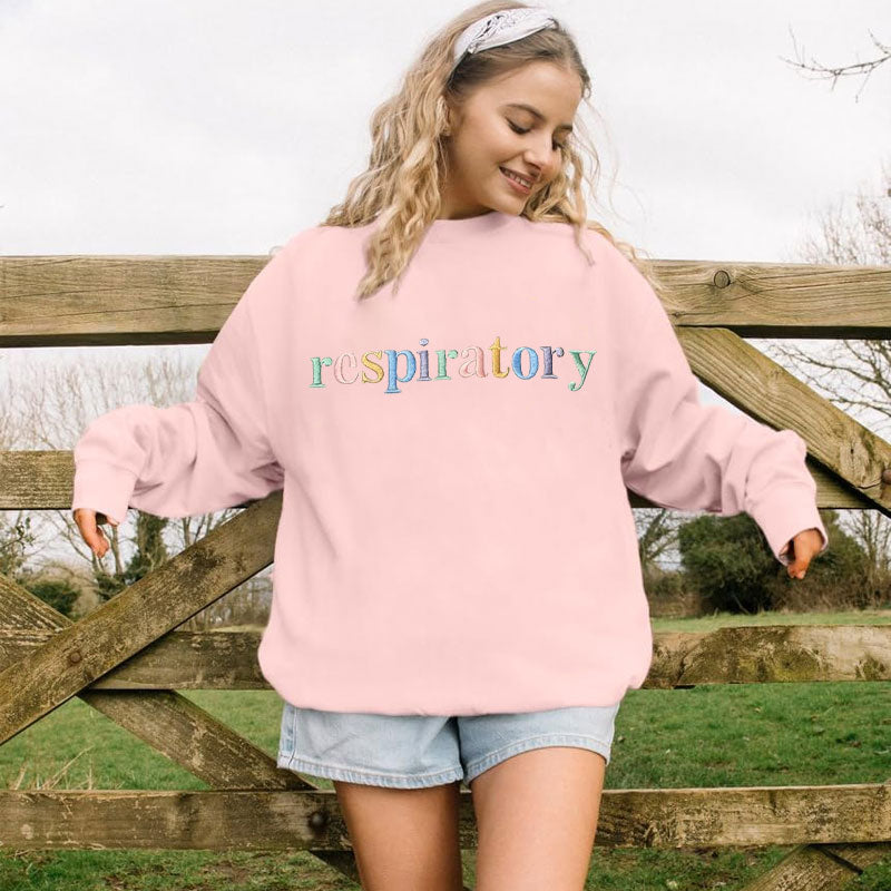 Custom Career Pastel Colors Embroidered Sweatshirt