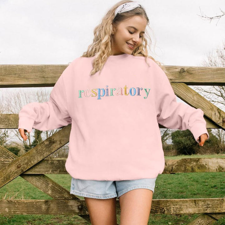 Custom Career Pastel Colors Embroidered Sweatshirt