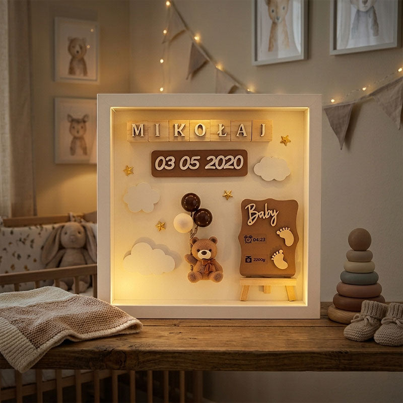 The Day Your World Changed Forever-Add your baby’s name, date & details in seconds