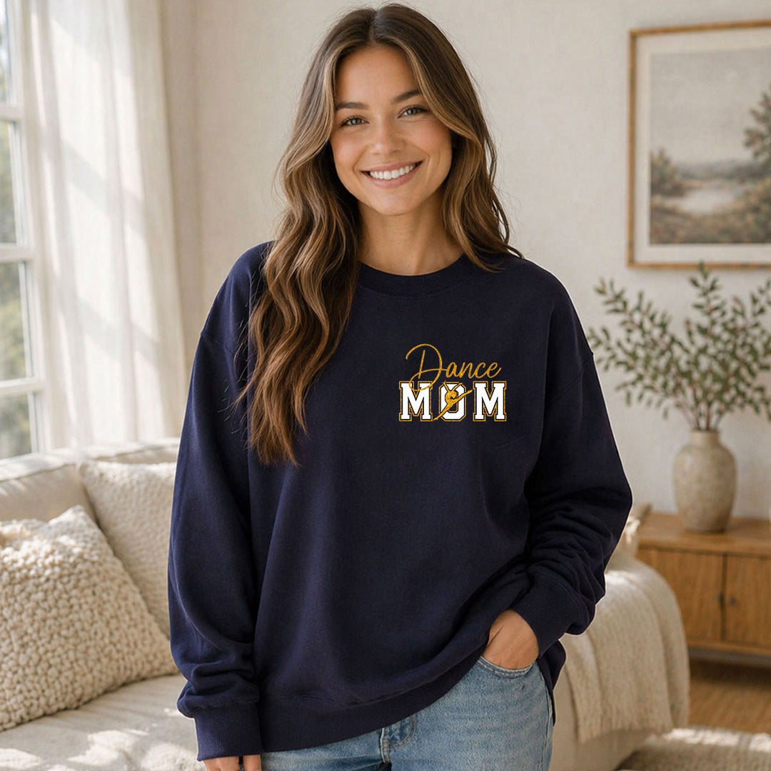 Personalized Glitter Sports Mom Sweatshirt