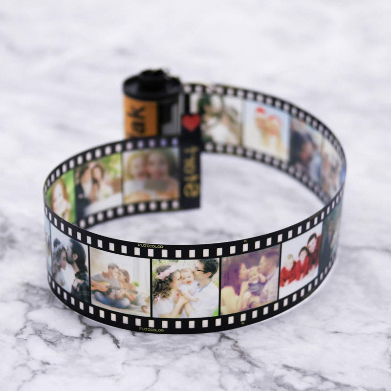 Personalized Memory Time Film Album Keychain - Free Camera Gift Box